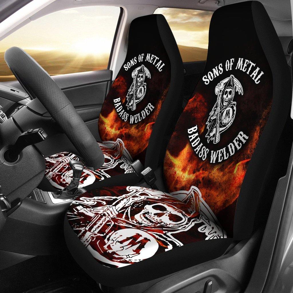 Welder and Fire Custom Car Seat Covers