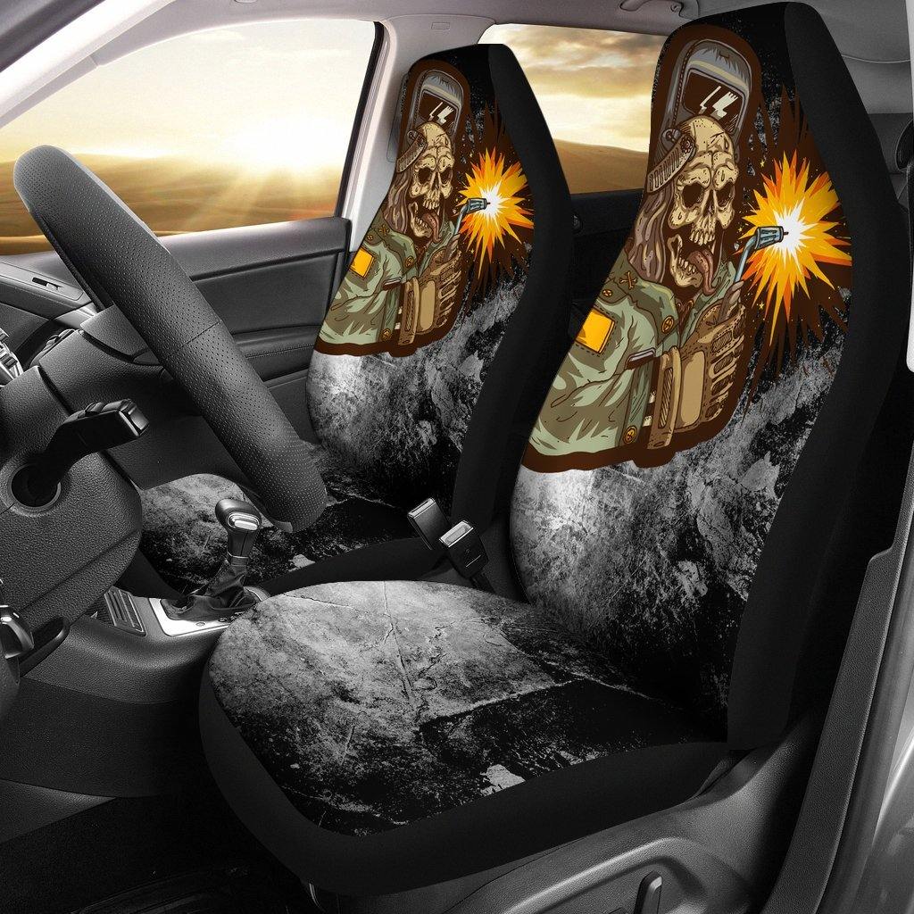 Welder and Skull Custom Car Seat Covers