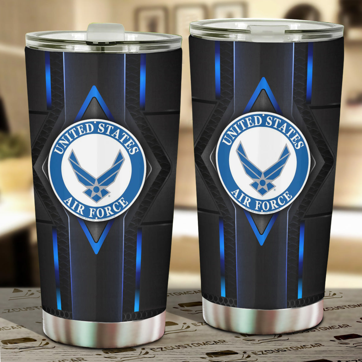 US Air Force Insulated Tumbler Cup Car Accessories