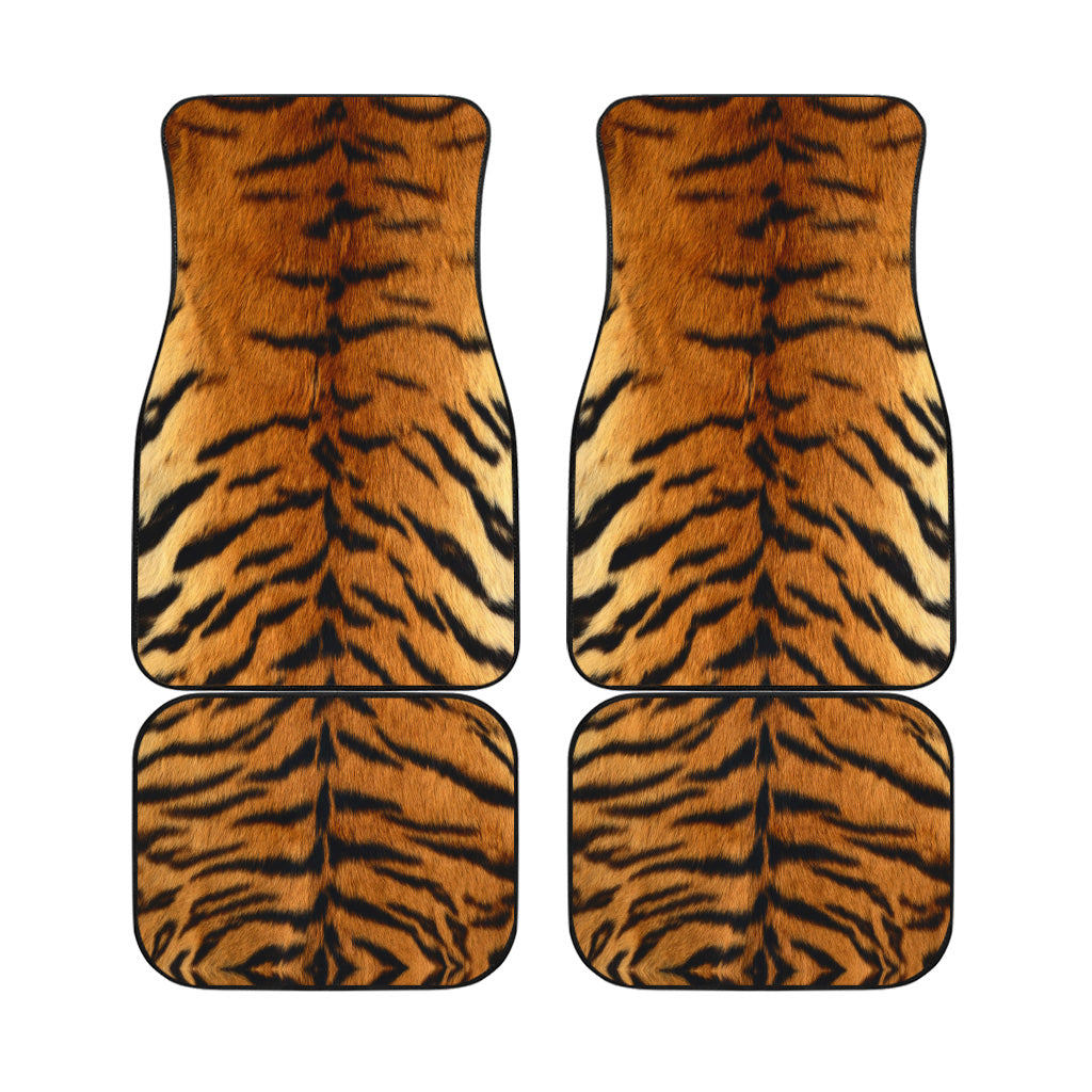 Tiger Skin Car Floor Mats Custom Animal Car Accessories