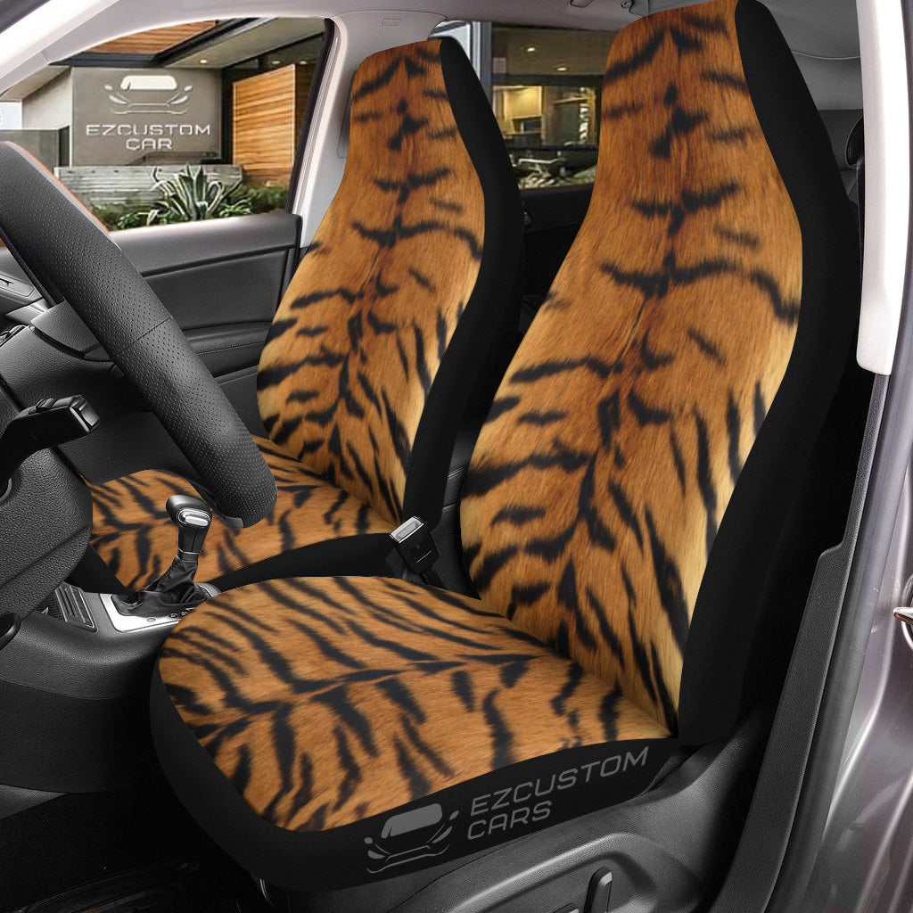 Tiger Skin Car Seat Covers Custom Animal Car Accessories