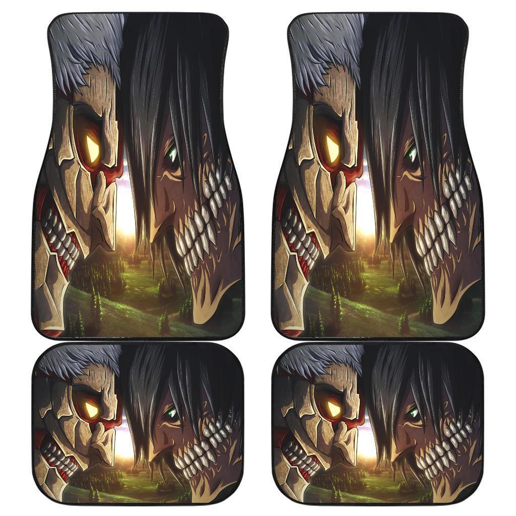 Titans Fighting Attack On Titan Car Floor Mats