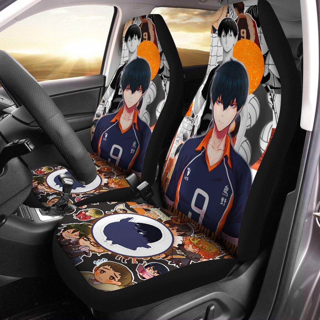 Tobio Kageyama Car Seat Covers Haikyuu Anime Car Accessories