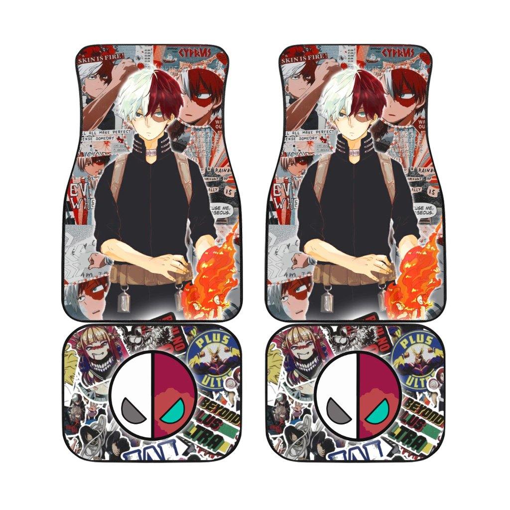 Todoroki Manga Aesthetic Car Floor Mats Anime My Hero Academia