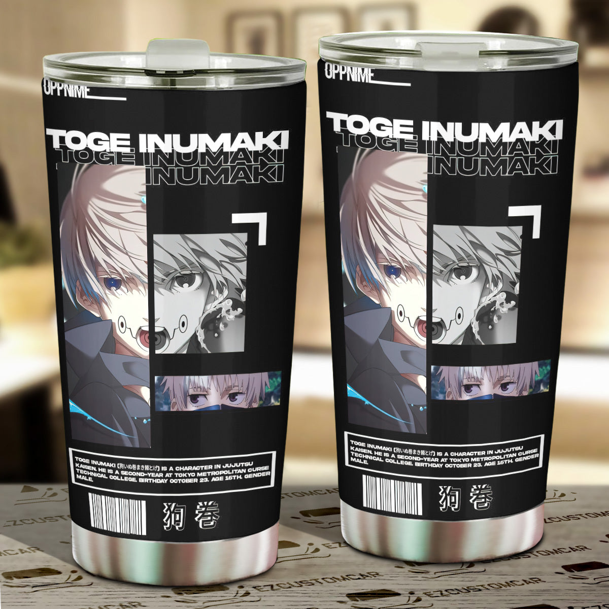 Toge Inumaki Car Tumblers Cup Custom Jujutsu Kaisen Anime Car Accessories