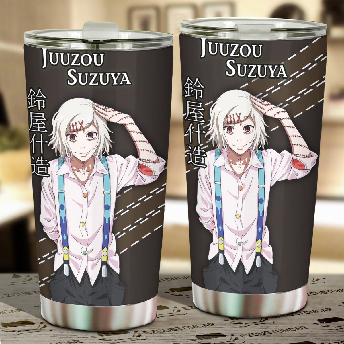 Tokyo Ghoul Car Accessories Anime Car Tumblers Cup Juuzou Suzuya