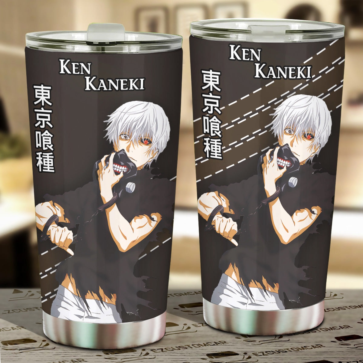 Tokyo Ghoul Car Accessories Anime Car Tumblers Cup Ken Kaneki