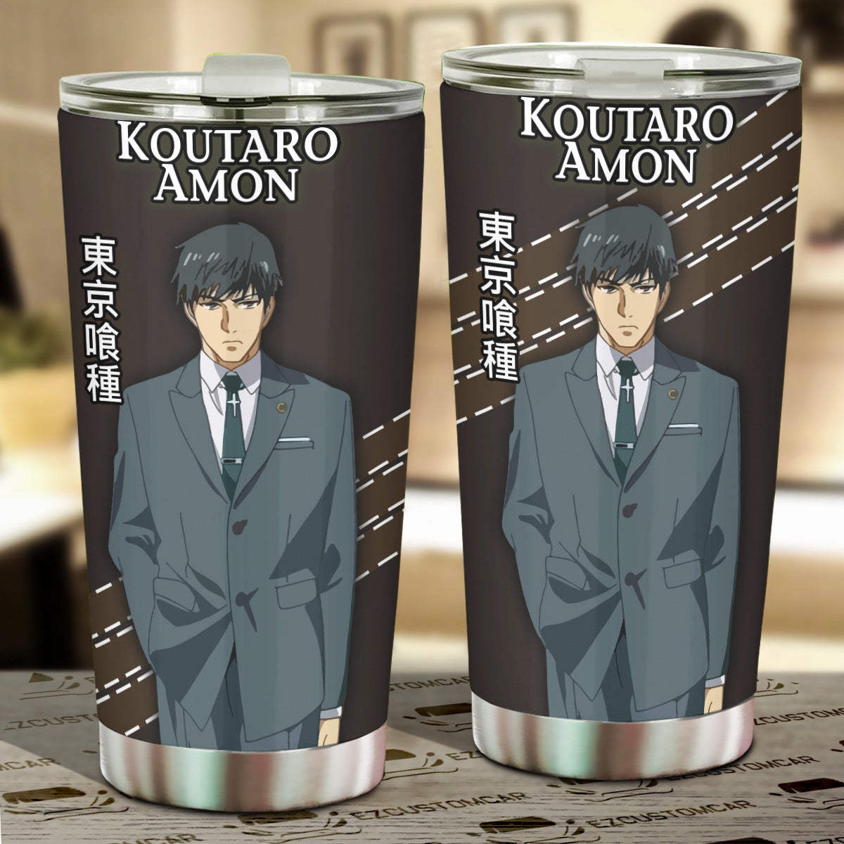 Tokyo Ghoul Car Accessories Anime Car Tumblers Cup Koutaro Amon