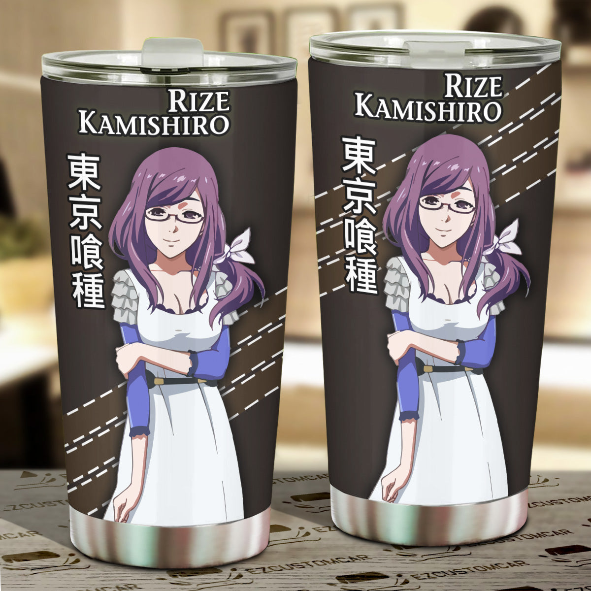 Tokyo Ghoul Car Accessories Anime Car Tumblers Cup Rize Kamishiro