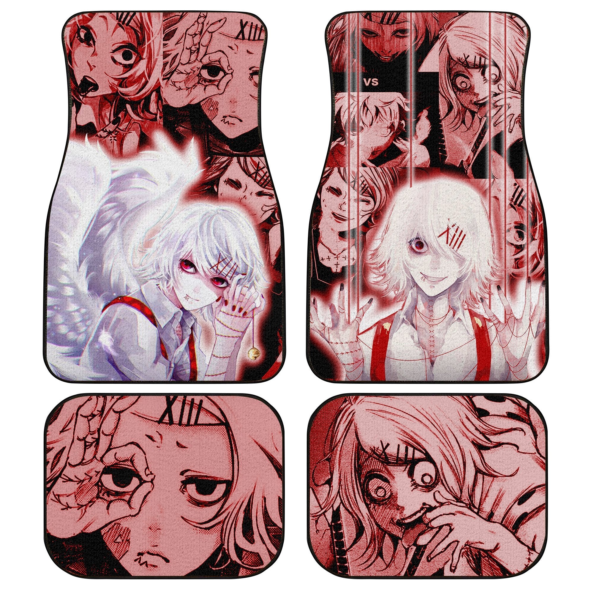 Tokyo Ghoul Car Floor Mats Custom Juuzou Suzuya Character