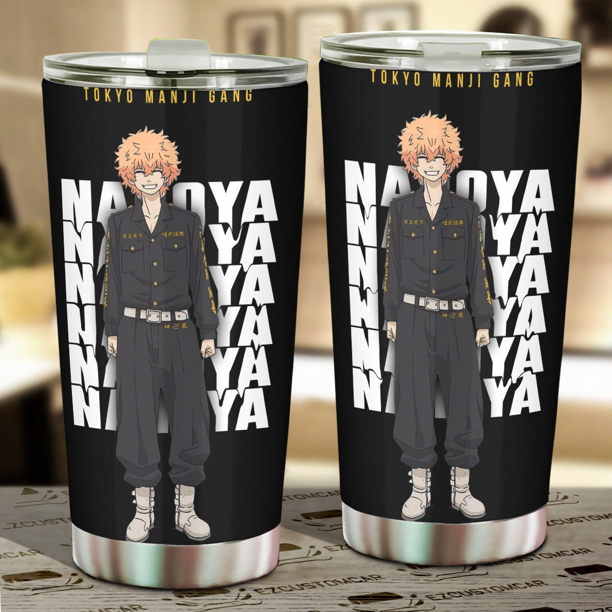 Tokyo Revenger Car Tumbler Cup Custom Manji Gang Anime Car Accessories