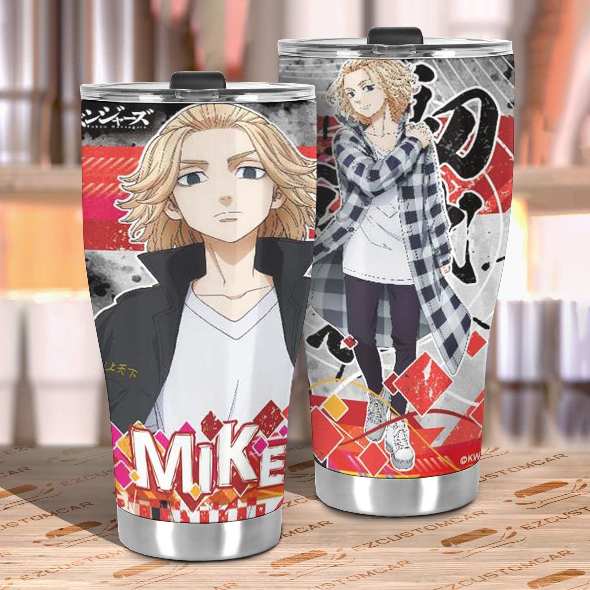 Tokyo Revenger Car Tumbler Cup Custom Mikey Anime Car Accessories