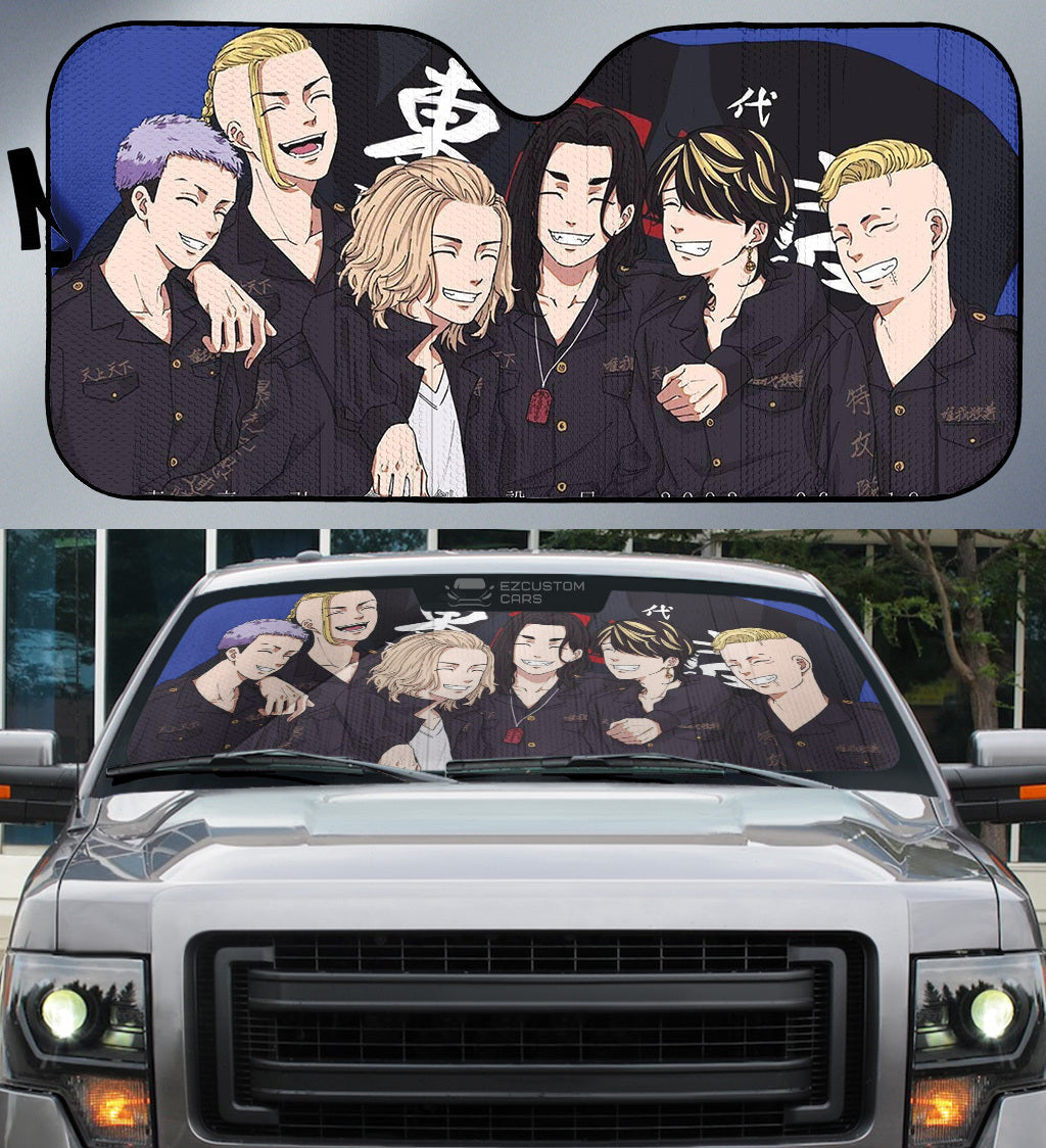 Tokyo Revenger Manji Gang Car Sun Shade Custom Car Accessories