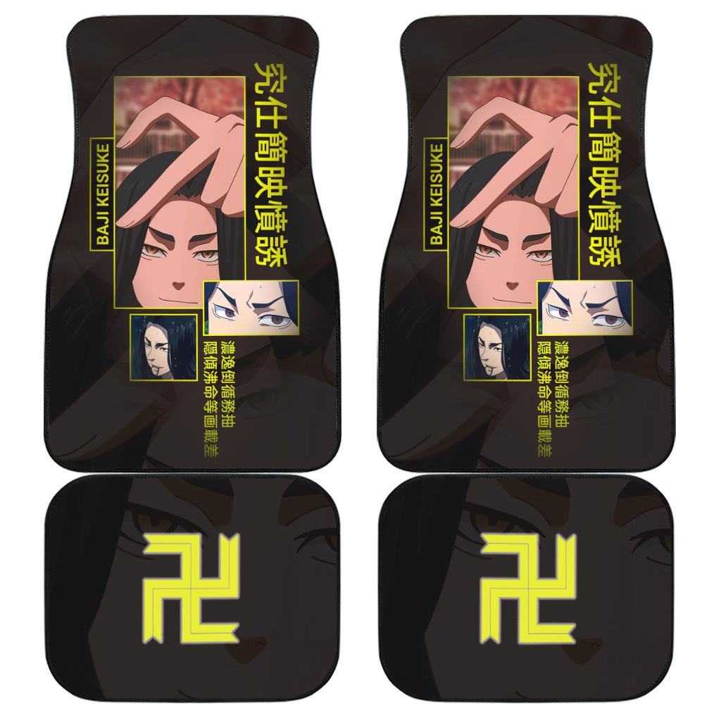 Tokyo Revengers Baji Anime Car Floor Mats Custom Car Accessories