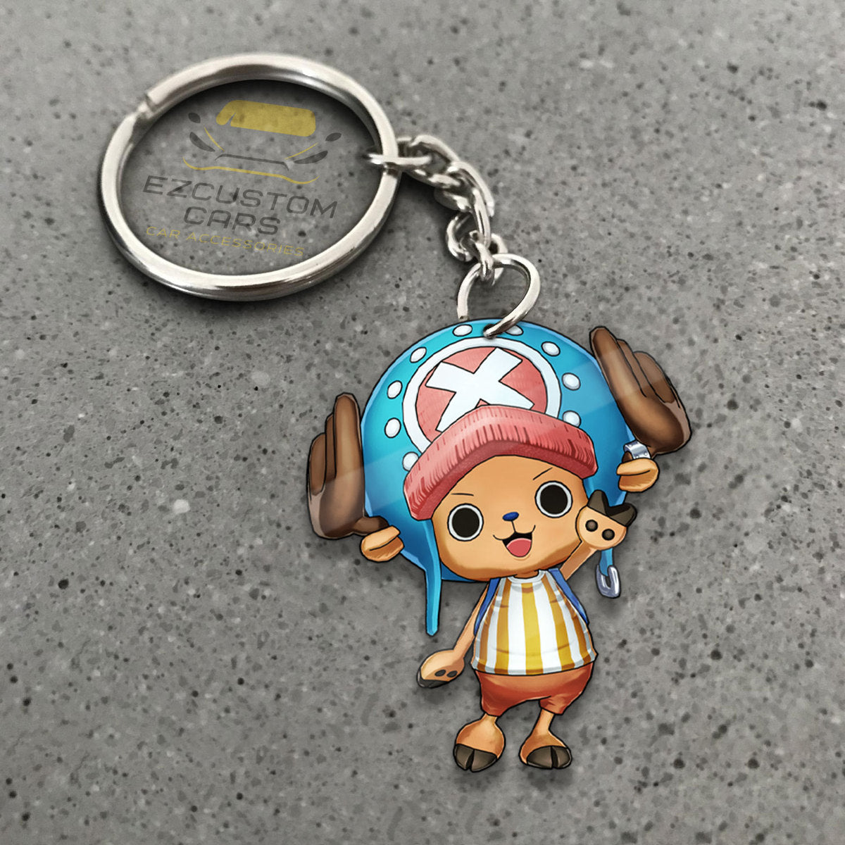 Tony Tony Chopper Keychains Custom One Piece Anime Car Accessories