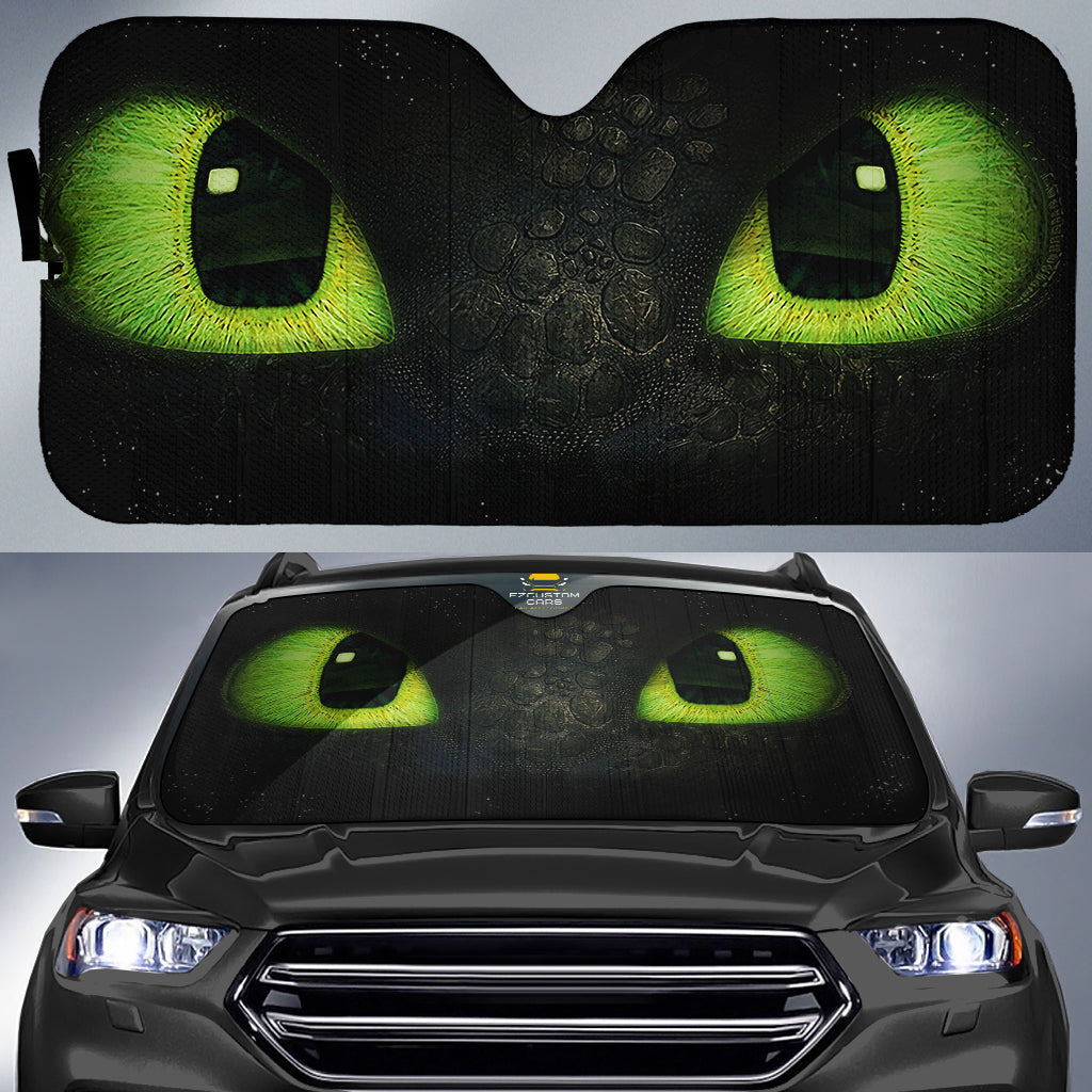 Toothless Night Fury Car Windshield Sunshades Custom How To Train Your Dragon