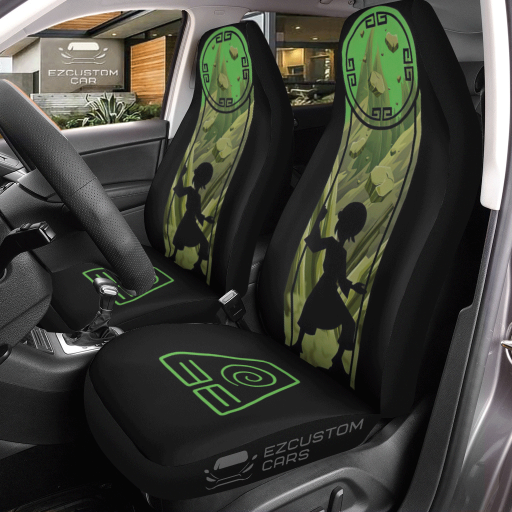 Toph Beifong Car Seat Cover Custom Avatar Anime Car Accessories