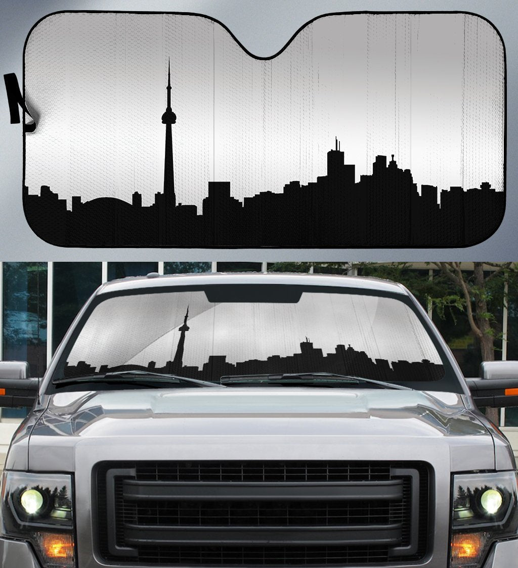 Toronto City Skylines Car Sunshade