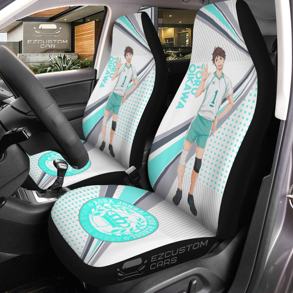 Toru Oikawa Car Seat Covers Custom Haikyuu Anime Car Accessories