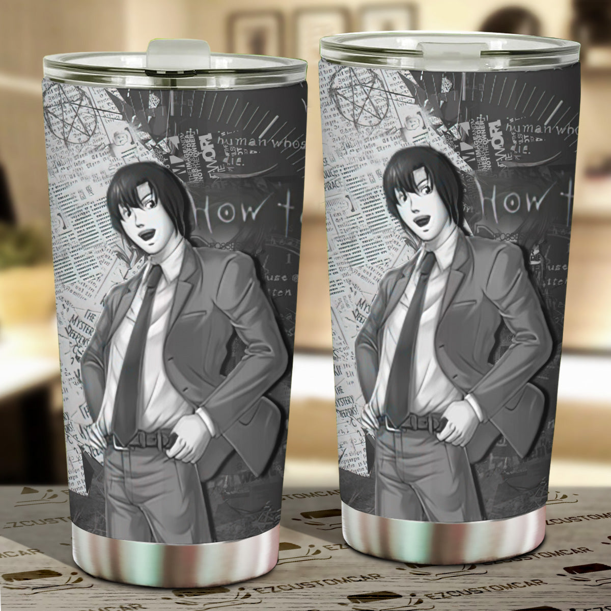 Touta Matsuda Car Tumbler Cup Cutsom Death Note Anime Car Accessories