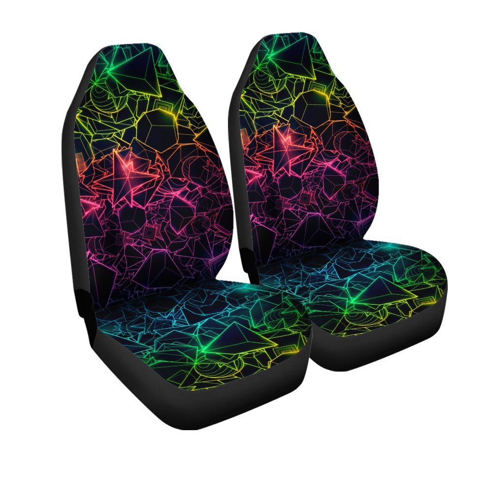 Trippy Car Seat Covers Hippie Style Car Decor Idea