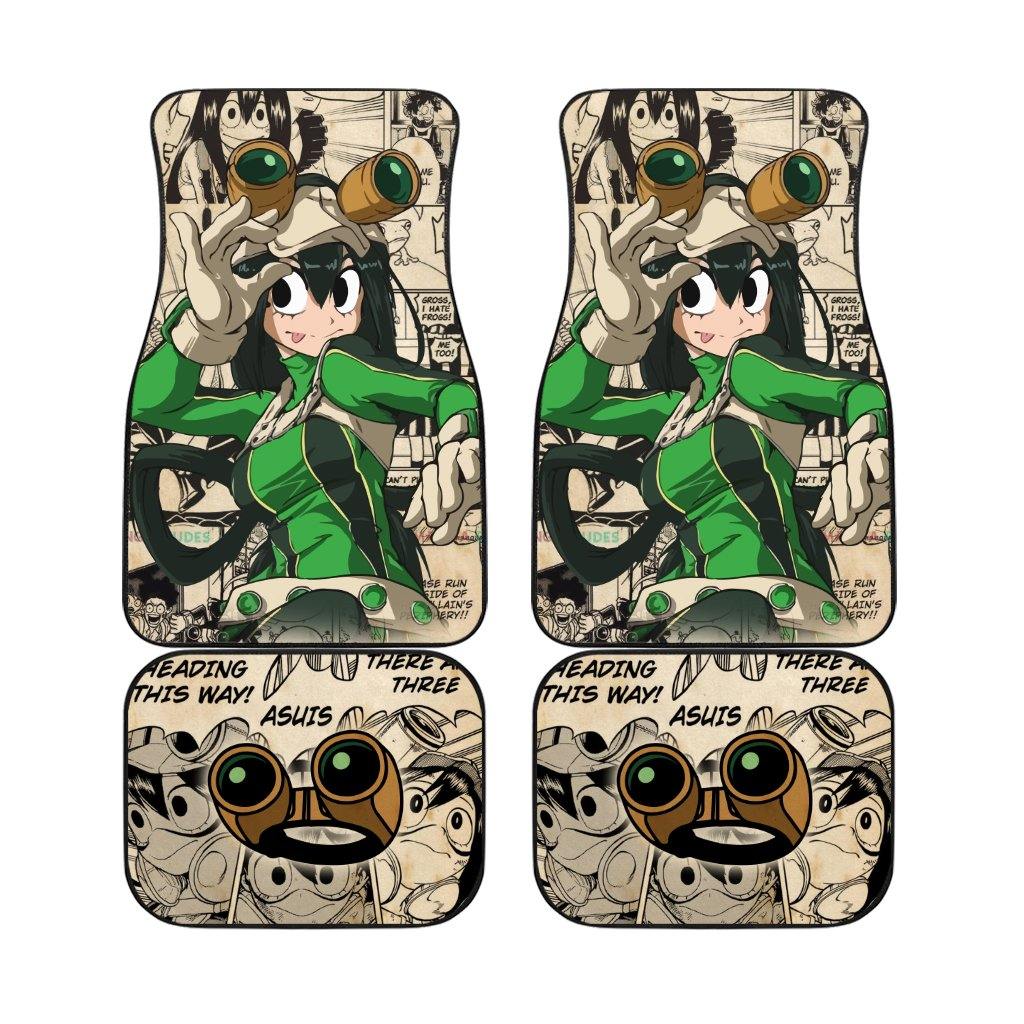 Tsuyu Asui Mix Manga Car Floor Mats Anime My Hero Academia