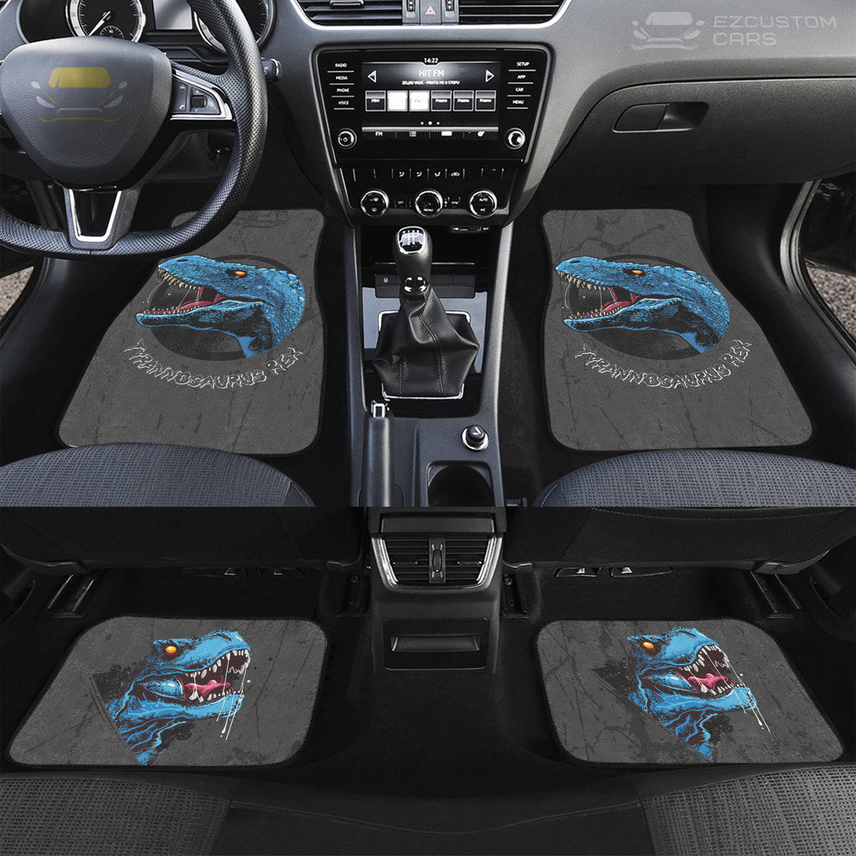 Tyrannosaurus Rex Car Floor Mats Custom Dinosaur Car Accessories