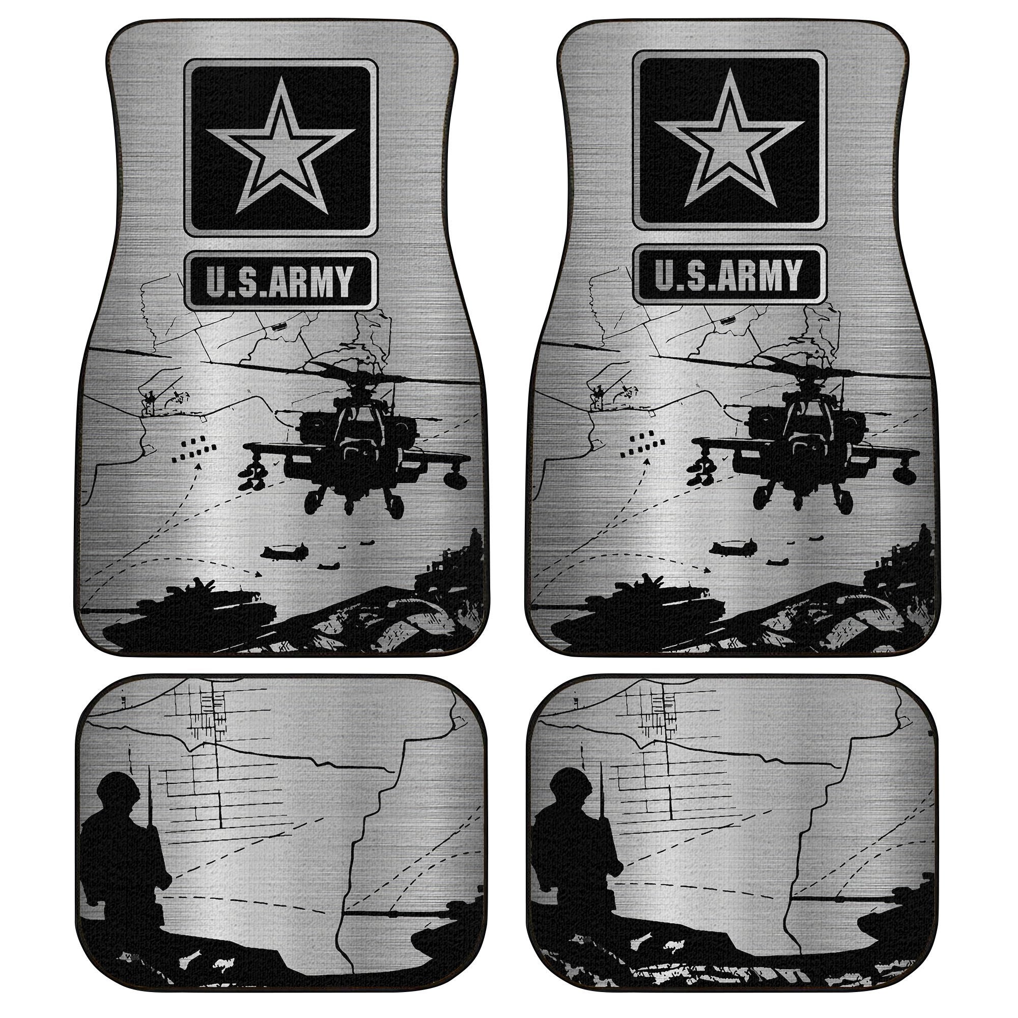 U.S Army Car Floor Mats Custom US Military Force