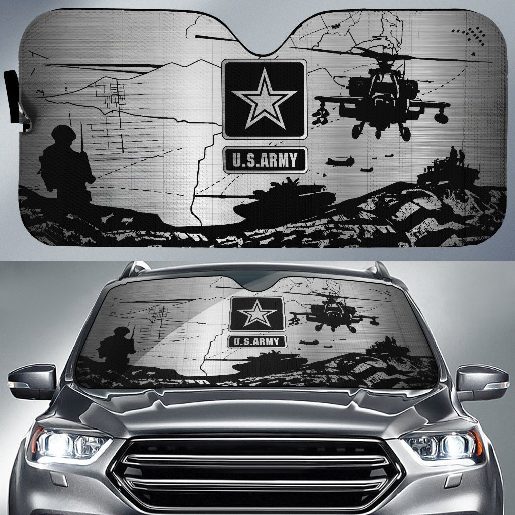 U.S Army Custom Car Windshield Sun Shade