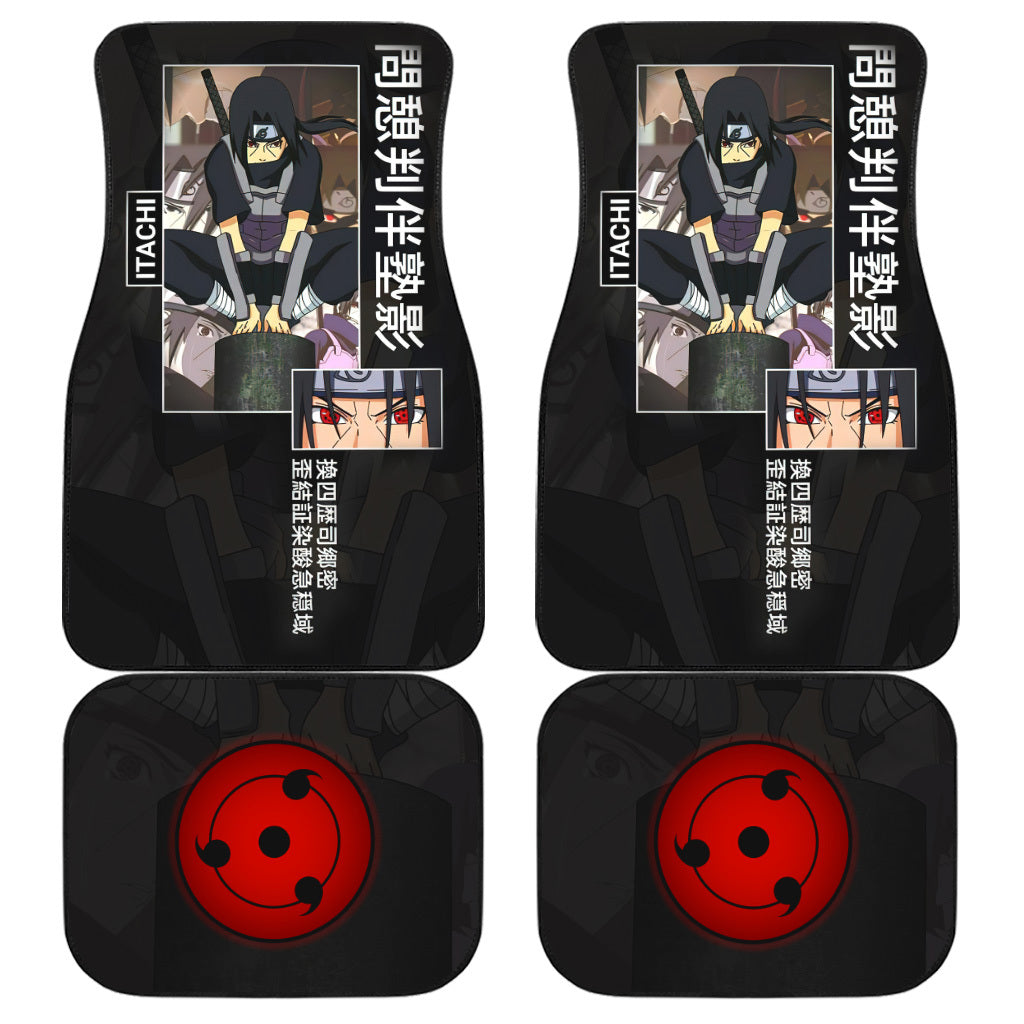 Uchiha Itachi Car Floor Mats Custom Naruto Anime Car Accessories