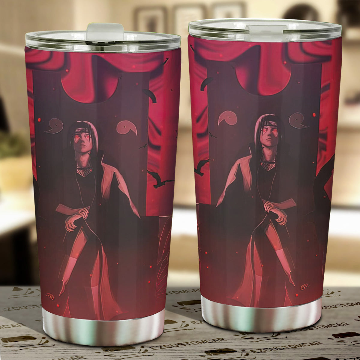 Uchiha Itachi Car Tumblers Cup Custom Naruto Anime Car Accessories