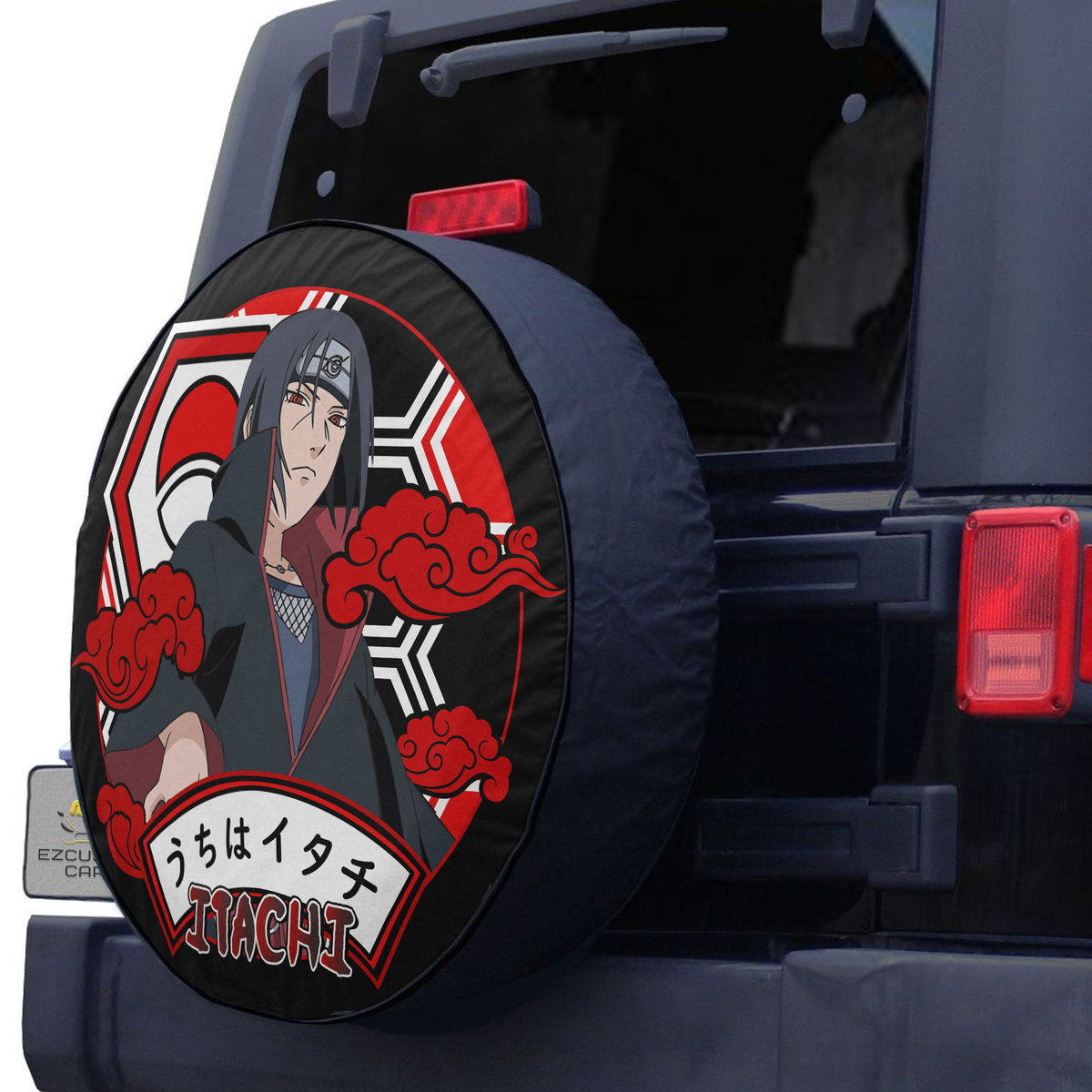 Uchiha Itachi Spare Tire Cover Naruto Anime Custom Car Accessories