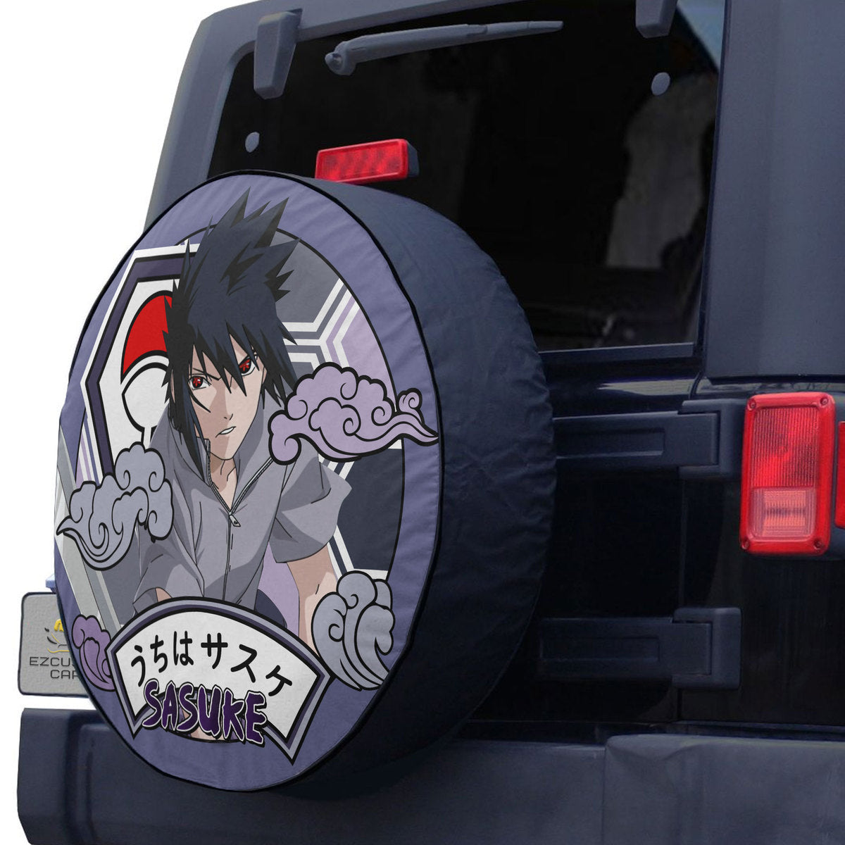 Uchiha Sasuke Spare Tire Cover Naruto Anime Custom Car Accessories