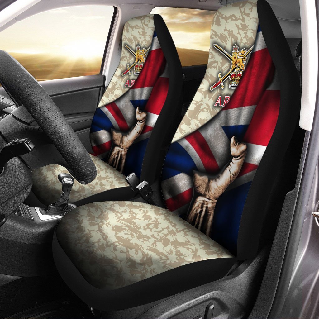 United Kingdom British Army Behind Flag Car Seat Covers