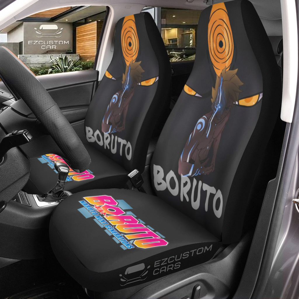 Uzumaki Naruto Car Seat Covers Cutsom Boruto Anime Car Accessories