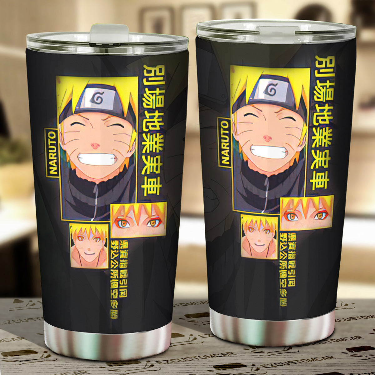 Uzumaki Naruto Car Tumbler Cup Custom Naruto Anime Car Accessories