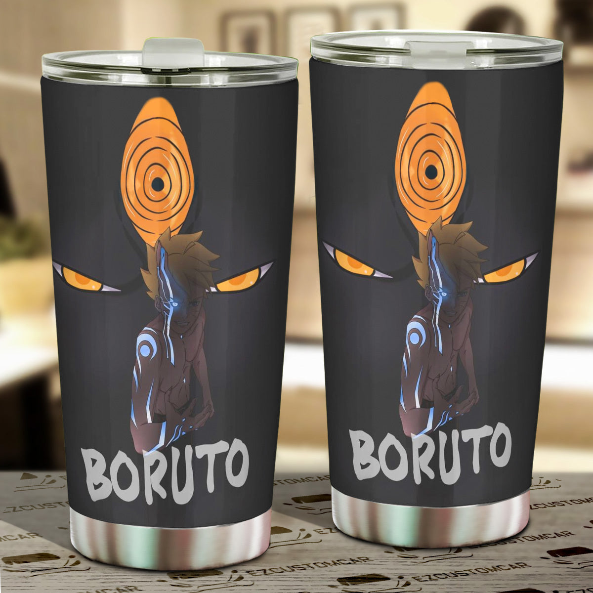 Uzumaki Naruto Car Tumblers Cup Custom Boruto Anime Car Accessories