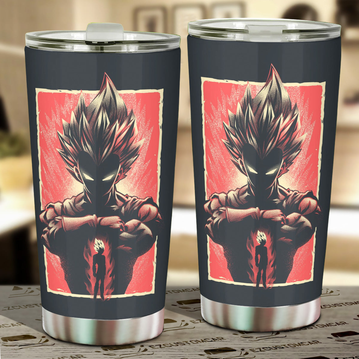 Vegeta Car Tumbler Cup Custom Dragon Ball Anime Car Accessories