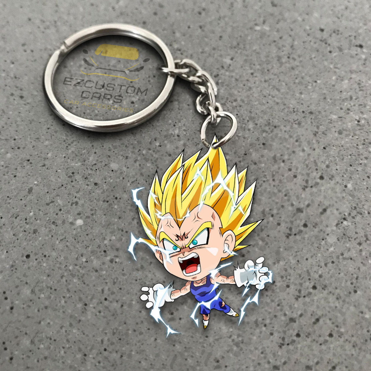 Vegeta Majin Keychains Custom Dragon Ball Anime Car Accessories