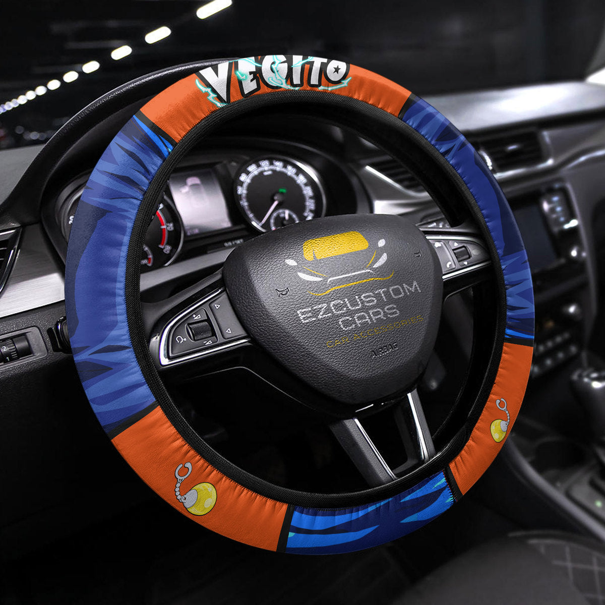 Vegito Dragon Ball Steering Wheel Cover Custom Anime Car Accessories