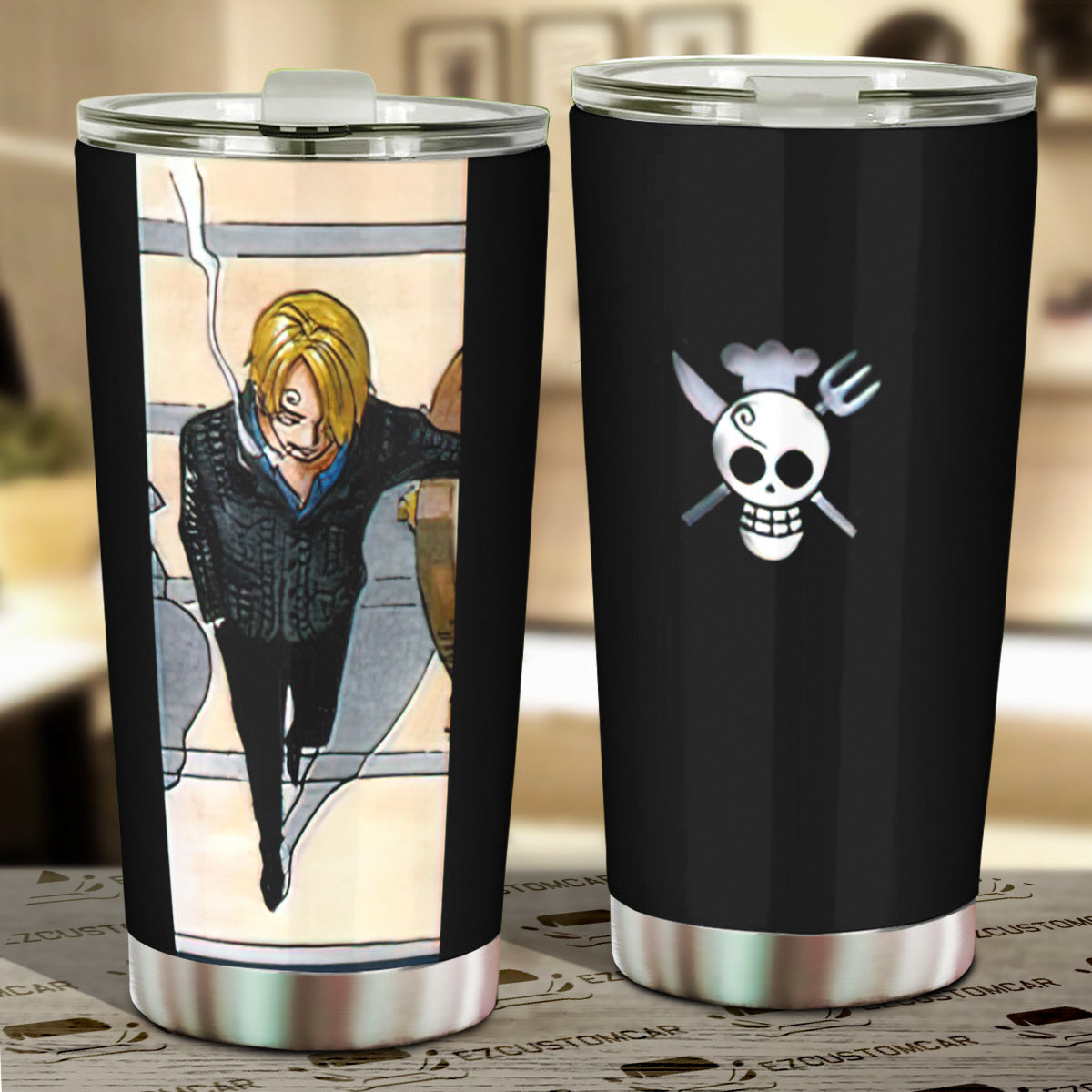 Vinsmoke Sanji Car Tumbler Cup One Piece Anime Car Accessories