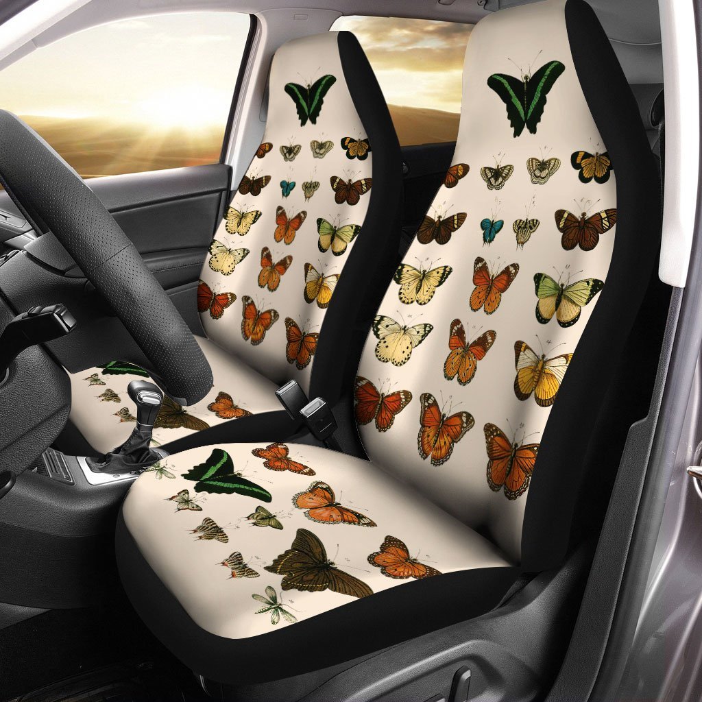 Vintage Butterfly Car Seat Covers