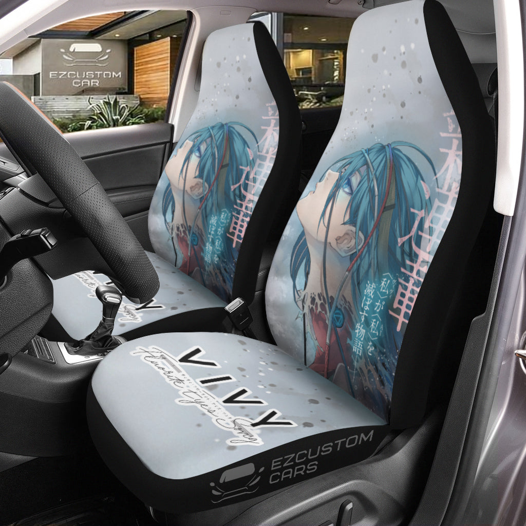 Vivy Car Seat Covers Custom Vivy: Fluorite Eye's Song Anime Car Accessories