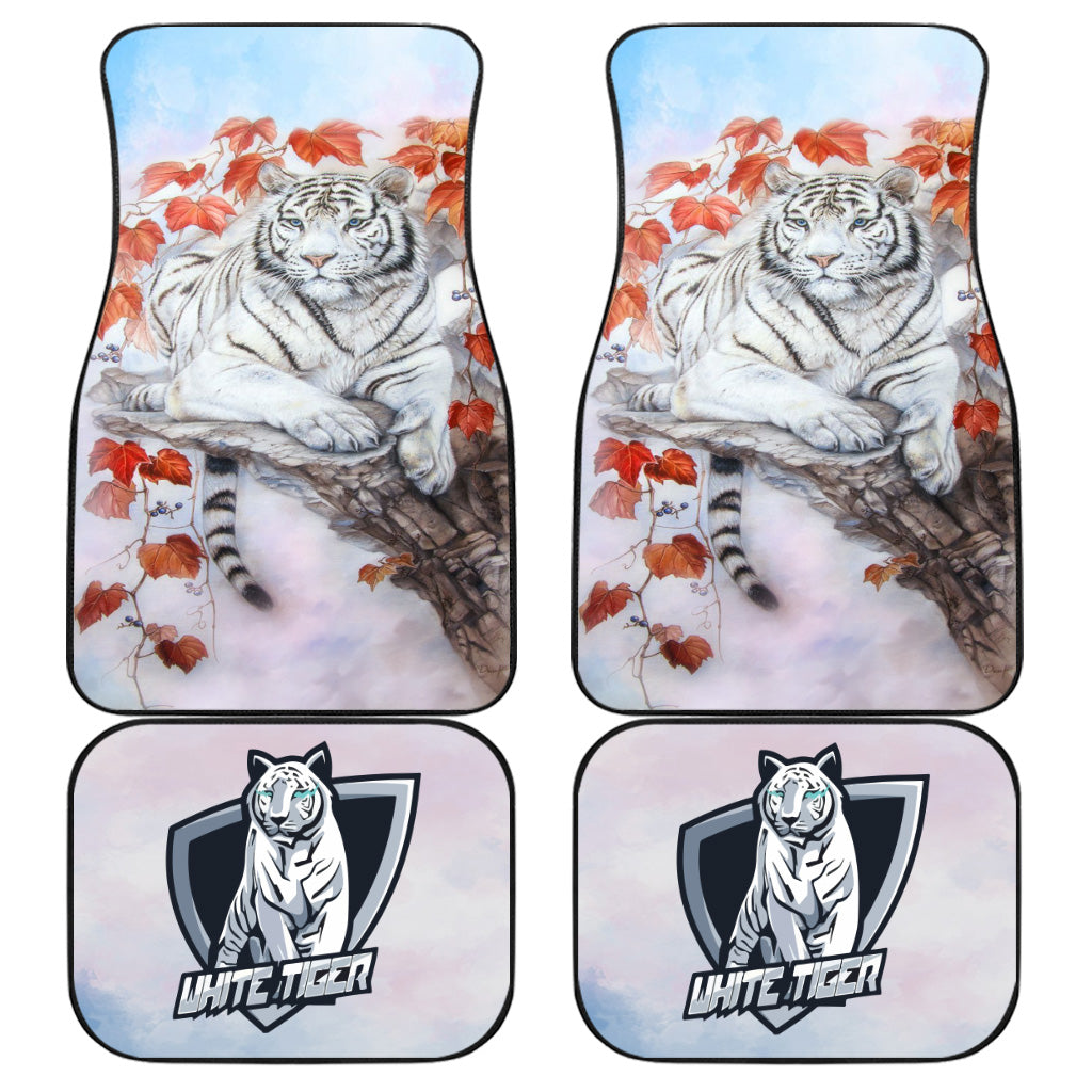 White Tiger Car Floor Mats Custom Tiger Car Accessories