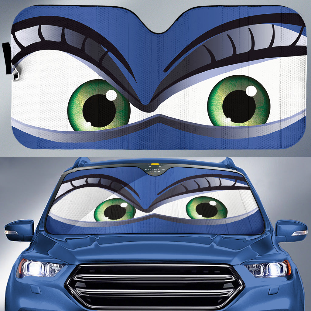 Wicked Witch Cartoon Eyes Custom Car Windshield Sunshades