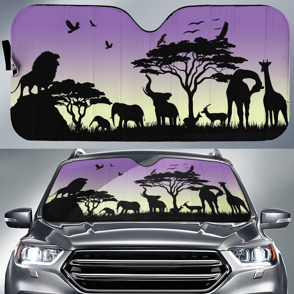 Wild nature in Africa Custom Car Sunshade