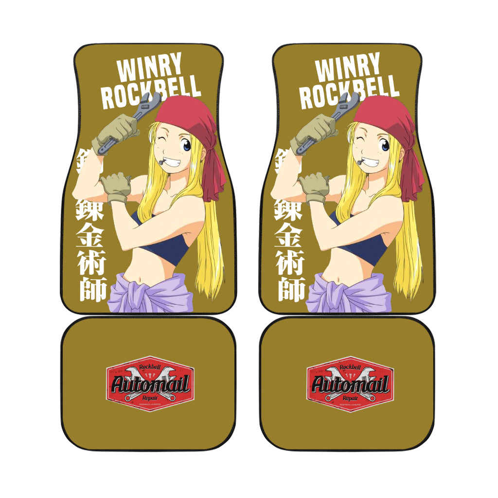 Winry Car Floor Mats Fullmetal Alchemist Anime Car Accessories