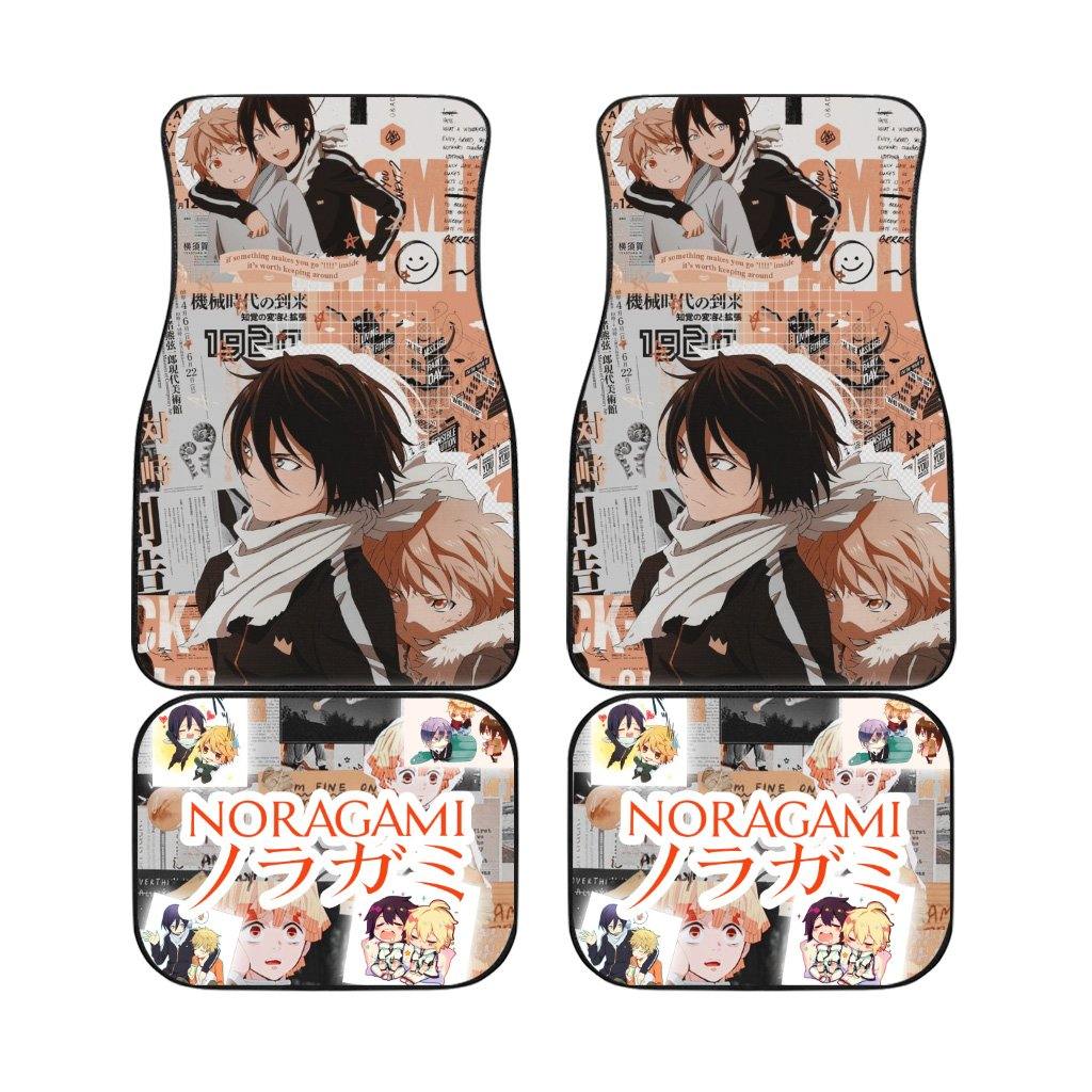 Yato and Hiyor Car Floor Mats Noragami Anime Car Accessories