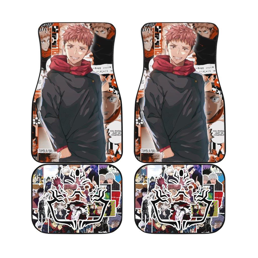 Yuji Itadori Jujutsu Kaisen Anime Custom Car Floor Mats