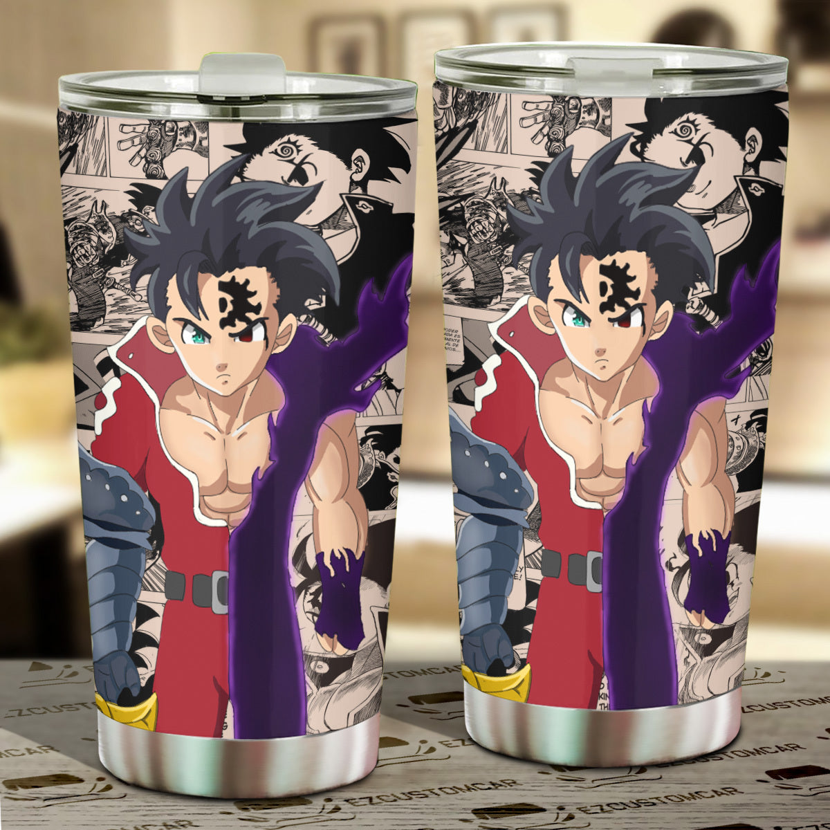 Zeldris Car Tumbler Cup Custom Anime Seven Deadly Sins Car Accessories